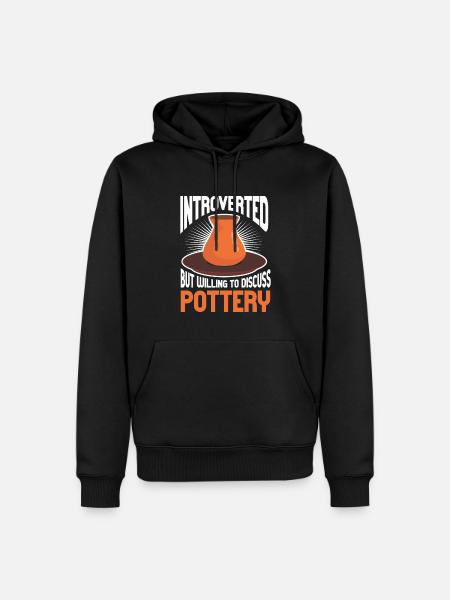 Ceramic Artist Clay Pottery - Men’s Premium Organic Hoodie - black