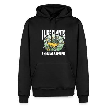Gartenbau LandschaftsbauGarten Gärtner - Männer Premium Bio Hoodie - Schwarz - Vorne - Nico (187cm)