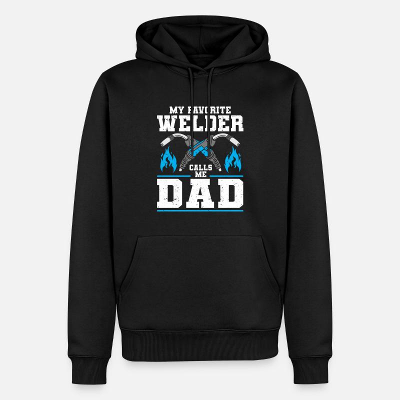 Soudage à la soudeuse - Sweat à capuche Premium bio Homme - noir