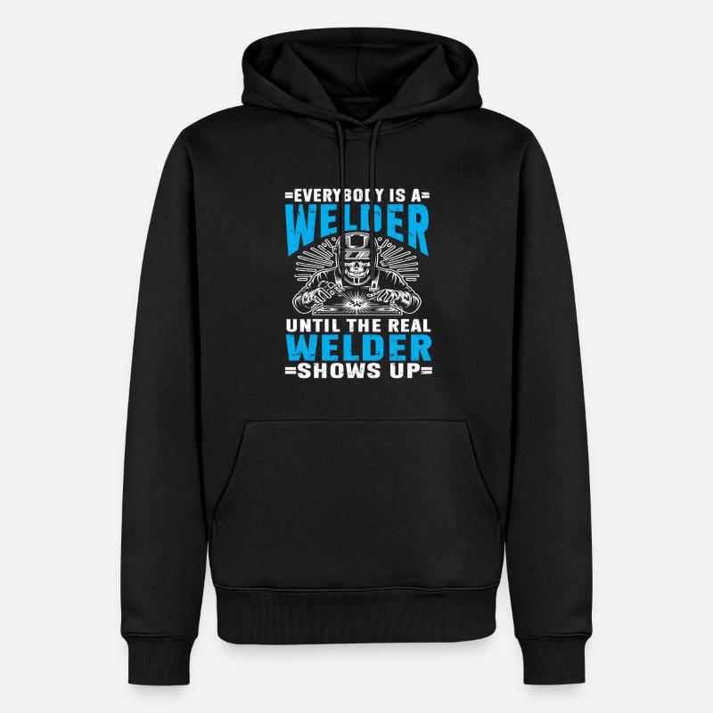 Soudage à la soudeuse - Sweat à capuche Premium bio Homme - noir