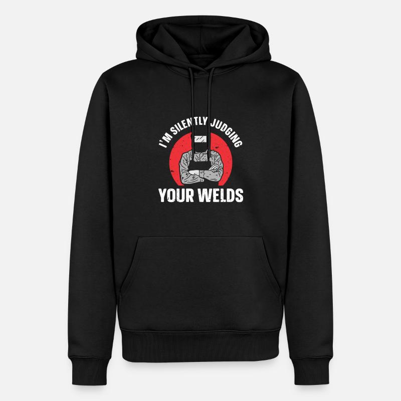 Soudage à la soudeuse - Sweat à capuche Premium bio Homme - noir