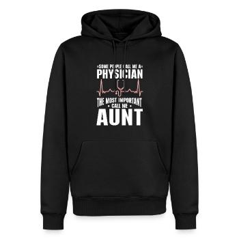 Médecin Disant École De Médecine Pa Étudiant Médecin - Sweat à capuche Premium bio Homme - noir - Devant - Nico (187cm)