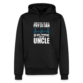 Médecin Disant École De Médecine Pa Étudiant Médecin - Sweat à capuche Premium bio Homme - noir - Devant - Nico (187cm)