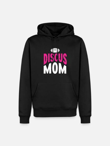 Diskuswerfer Leichtathlet Disc Throw - Männer Premium Bio Hoodie - Schwarz
