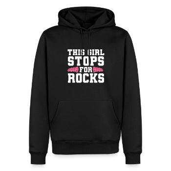 Geologe Steine Steinsammler - Männer Premium Bio Hoodie - Schwarz - Vorne - Nico (187cm)