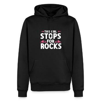 Geologe Steine Steinsammler - Männer Premium Bio Hoodie - Schwarz - Vorne - Nico (187cm)