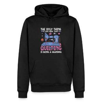 Quilter Nähen Stricken Quilten - Männer Premium Bio Hoodie - Schwarz - Vorne - Nico (187cm)