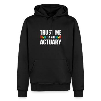 Aktuar Statistiker - Männer Premium Bio Hoodie - Schwarz - Vorne - Nico (187cm)