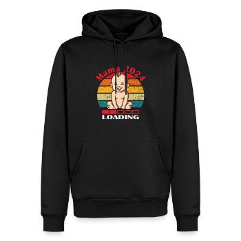 Mama 2024 Loading - Men’s Premium Organic Hoodie - black - Front - Nico (187cm)