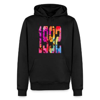 BUNT 34TH BIRTHDAY 1992 - Men’s Premium Organic Hoodie - black - Front - Nico (187cm)