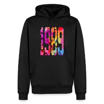 BUNT 37TH BIRTHDAY 1989 - Men’s Premium Organic Hoodie - black - Front - Nico (187cm)