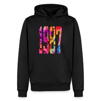BUNT 39TH BIRTHDAY 1987 - Men’s Premium Organic Hoodie - black - Front - Nico (187cm)