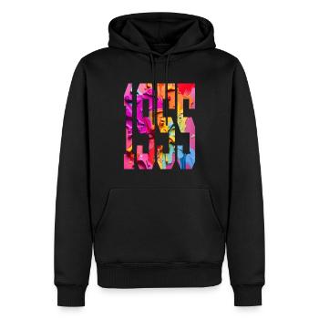 BUNT 71ST BIRTHDAY 1955 - Men’s Premium Organic Hoodie - black - Front - Nico (187cm)