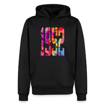BUNT 74TH BIRTHDAY 1952 - Men’s Premium Organic Hoodie - black - Front - Nico (187cm)