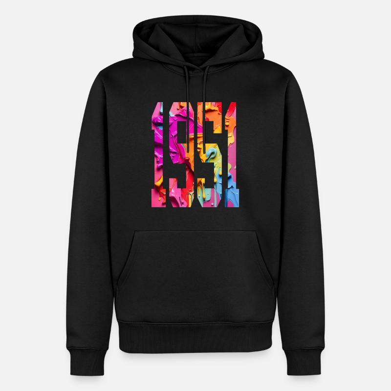 BUNT 75E ANNIVERSAIRE 1951 - Sweat à capuche Premium bio Homme - noir