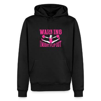 Flyer de base de pom-pom girl de pom-pom girl - Sweat à capuche Premium bio Homme - noir - Devant - Nico (187cm)