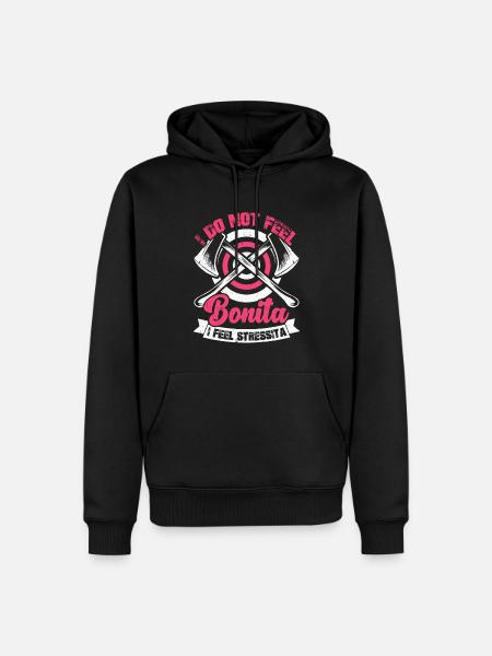 Axtwerfen - Männer Premium Bio Hoodie - Schwarz