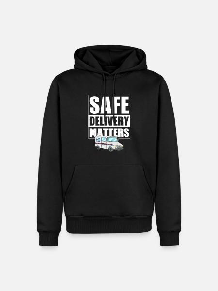 Ländlicher Postanbieter - Männer Premium Bio Hoodie - Schwarz