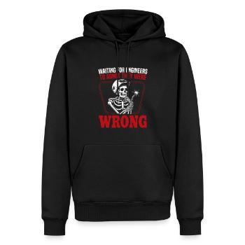 Welding Welder - Men’s Premium Organic Hoodie - black - Front - Nico (187cm)