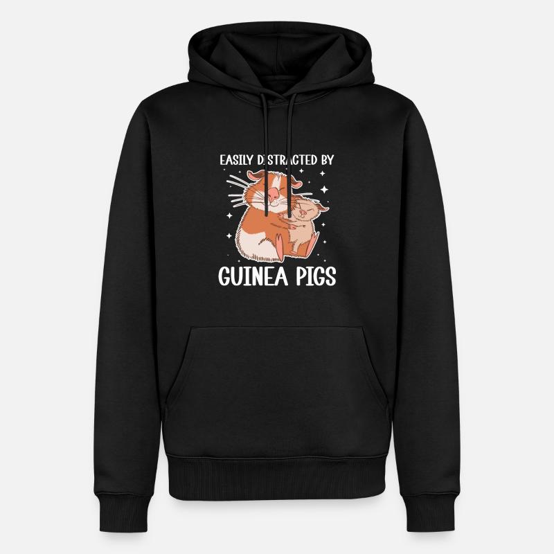 Cochon d’Inde - Sweat à capuche Premium bio Homme - noir