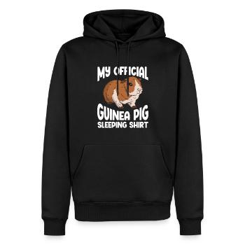 Cochon d’Inde - Sweat à capuche Premium bio Homme - noir - Devant - Nico (187cm)
