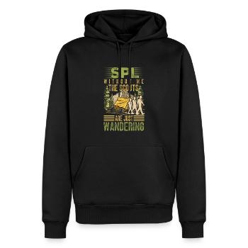 SPL Scout troop scouting - Men’s Premium Organic Hoodie - black - Front - Nico (187cm)