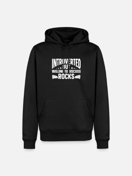Fun Introvert Gifts - Men’s Premium Organic Hoodie - black