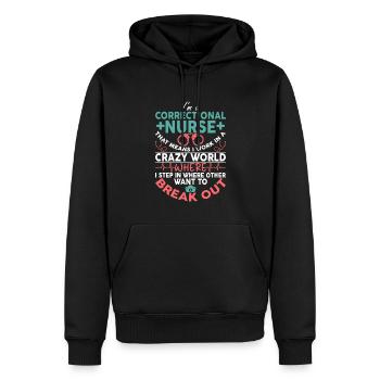 Correctional nurse prison nursing - Männer Premium Bio Hoodie - Schwarz - Vorne - Nico (187cm)
