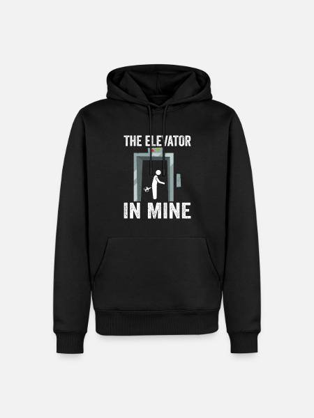 Farting Elevator - Männer Premium Bio Hoodie - Schwarz