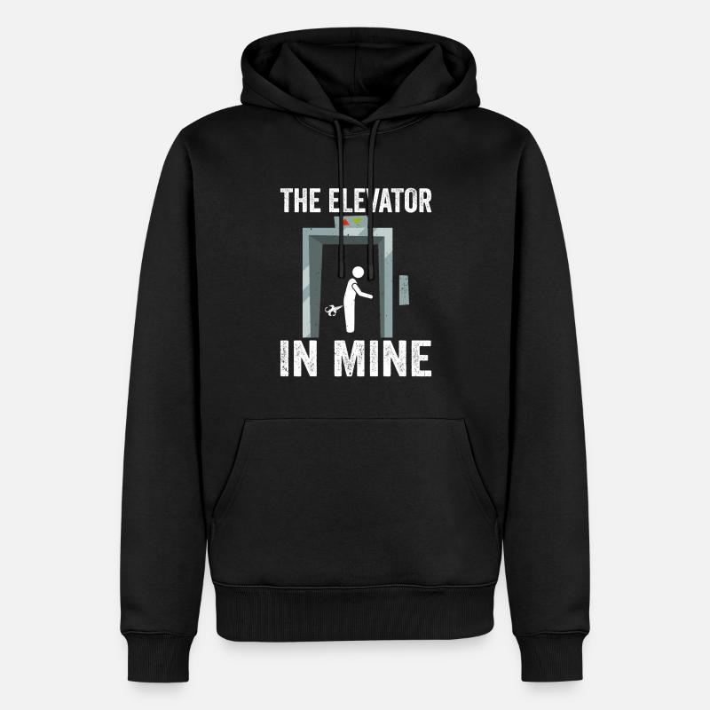 Ascenseur pétant - Sweat à capuche Premium bio Homme - noir