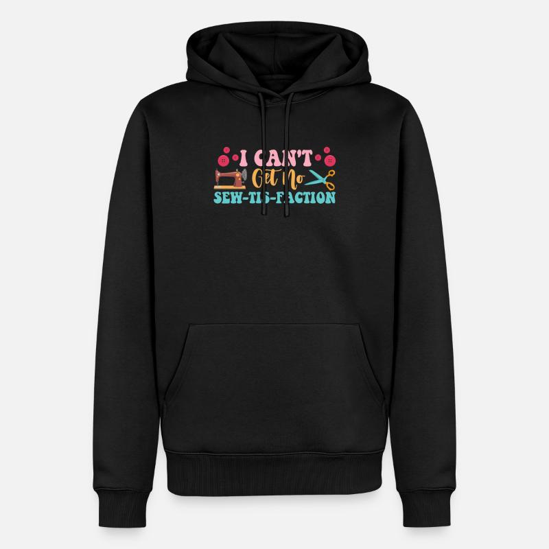 Quilting Quilter - Sweat à capuche Premium bio Homme - noir