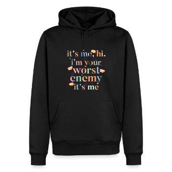 Gluten Allergy Celiac - Men’s Premium Organic Hoodie - black - Front - Nico (187cm)