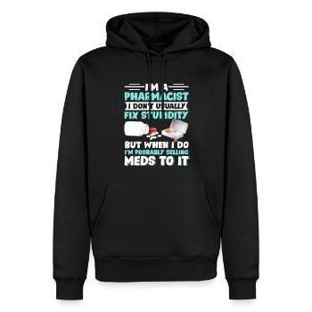 Pharmacist Pharmacy Tech - Männer Premium Bio Hoodie - Schwarz - Vorne - Nico (187cm)