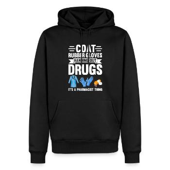 Pharmacist Pharmacy Tech - Männer Premium Bio Hoodie - Schwarz - Vorne - Nico (187cm)