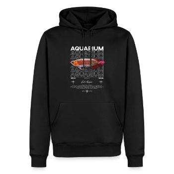 Asiatische Arowana Monster Fish Keeper Streetwear - Männer Premium Bio Hoodie - Schwarz - Vorne - Nico (187cm)