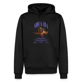 Asiatische Arowana Monster Fish Keeper Streetwear - Männer Premium Bio Hoodie - Schwarz - Vorne - Nico (187cm)
