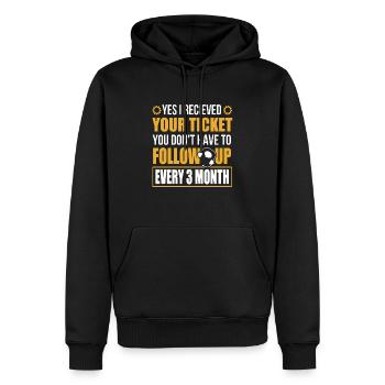 Help Desk Tech Support - Männer Premium Bio Hoodie - Schwarz - Vorne - Nico (187cm)