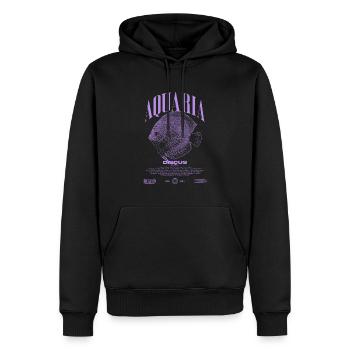Diskus-Buntbarsch Fish Keeper Moderne Streetwear - Männer Premium Bio Hoodie - Schwarz - Vorne - Nico (187cm)