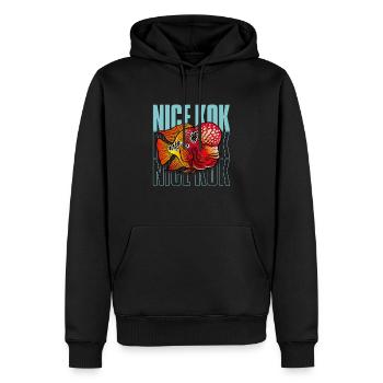 Schöner Kok Lustiger Blumenhorn-Buntbarsch Fischhalter - Männer Premium Bio Hoodie - Schwarz - Vorne - Nico (187cm)