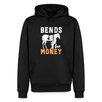 Maréchal-ferrant - Sweat à capuche Premium bio Homme - noir - Devant - Nico (187cm)