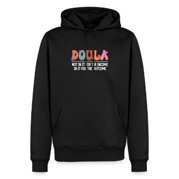Doula Birth Worker Midwife - Männer Premium Bio Hoodie - Schwarz - Vorne - Nico (187cm)
