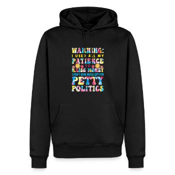 PTO - Sweat à capuche Premium bio Homme - noir - Devant - Nico (187cm)
