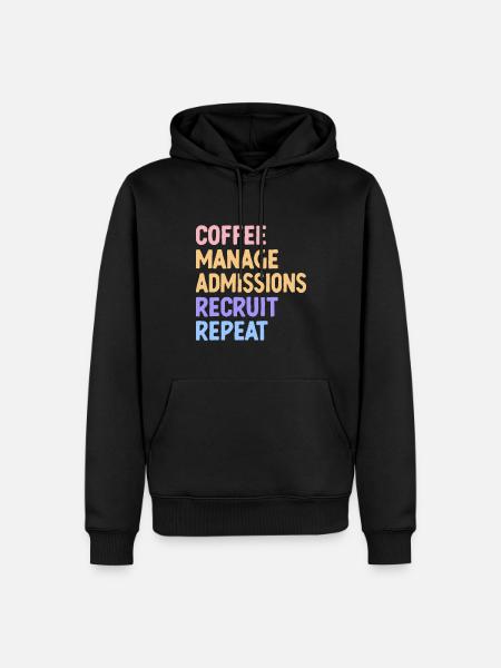Admission director - Männer Premium Bio Hoodie - Schwarz