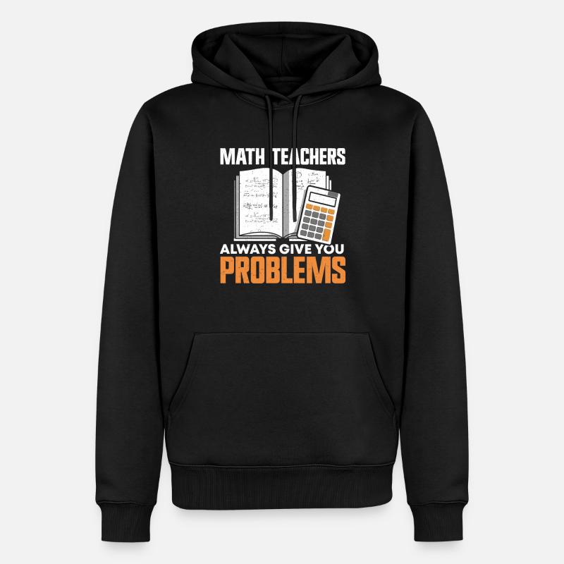 Math Teacher - Männer Premium Bio Hoodie - Schwarz