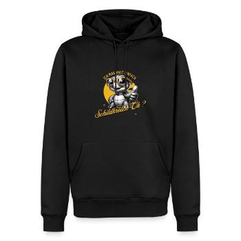 I just like turtles - Men’s Premium Organic Hoodie - black - Front - Nico (187cm)