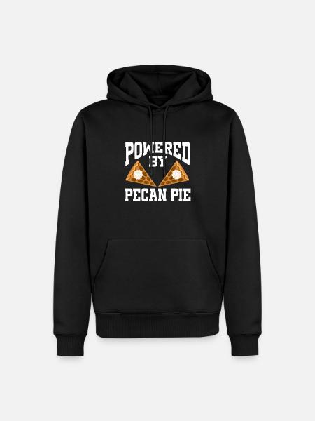 Powered By Pecan Pie - Men’s Premium Organic Hoodie - black