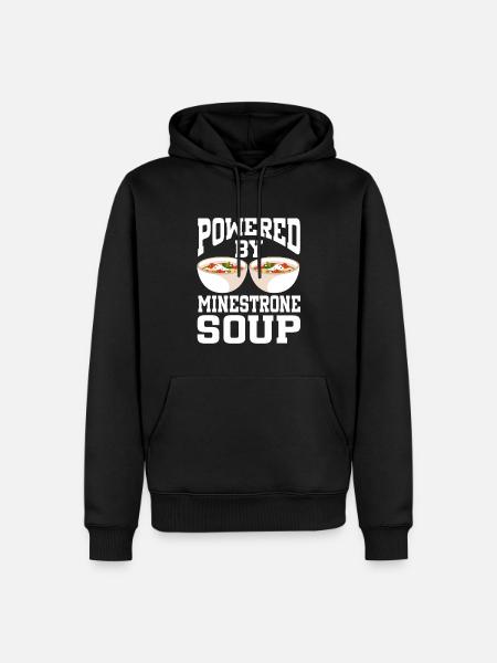 Soupe Powered By Minestrone - Sweat à capuche Premium bio Homme - noir