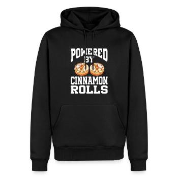 Propulsé par des brioches à la cannelle - Sweat à capuche Premium bio Homme - noir - Devant - Nico (187cm)