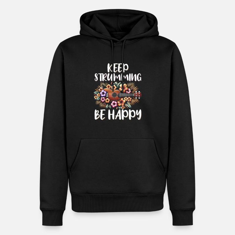 Ukulele Uke Lover - Männer Premium Bio Hoodie - Schwarz