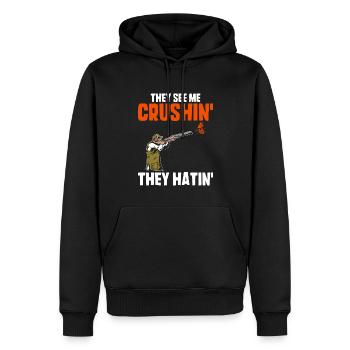 Skeet Shooting - Männer Premium Bio Hoodie - Schwarz - Vorne - Nico (187cm)
